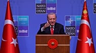 Ο Ερντογάν στη συνέντευξη Τύπου μετά τη σύνοδο του ΝΑΤΟ στην Άγκυρα