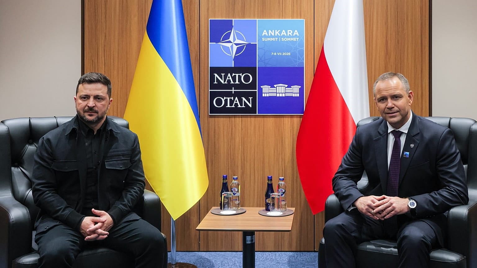 Spotkanie prezydentów Polski i Ukrainy w Ankarze podczas szczytu NATO, 8 lipiec 2026 r.