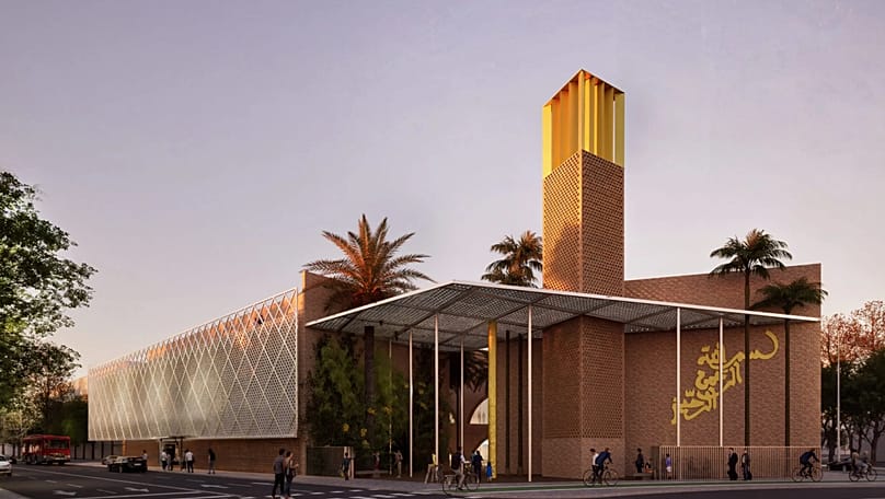 Infografía sobre el diseño de la próxima Mezquita