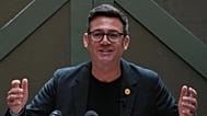 Labour Party's Andy Burnham delivers a speech at the People's History Museum in Manchester, England, Monday, June 29, 2026.