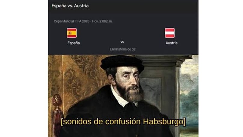 ¡Oh, no! ¡Carlos I de España (y V de Alemania) está confuso! ¡Tan confuso que se hiere a si mismo!