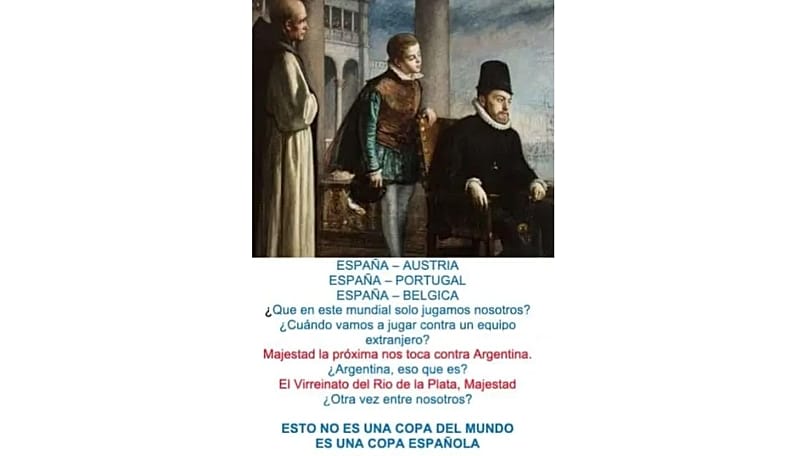 En el meme, efectivamente, aparece Felipe II