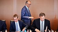 Der deutsche Bundeskanzler Friedrich Merz bei einer Sitzung seines Kabinetts am 6. Juli 2026 