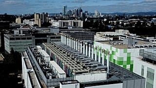 FILE - FILE - A data centre is visible in Frankfurt, Germany, Aug. 22, 2025. (AP Photo/Michael Probst, File)