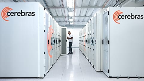 File - Cerebras' Andromeda, pictured with the doors on, a 13.5 million core AI Supercomputer. 14 Nov. 2022