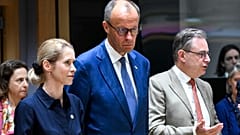 The EU's High Representative Kaja Kallas with Chancellor of Germany Friedrich Merz at the European Council meeting on 19 June 2026, Brussels, Belgium.