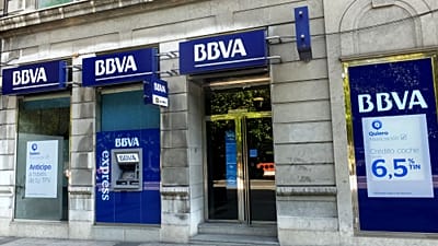 A branch of BBVA bank in Spain, 15 August, 2014