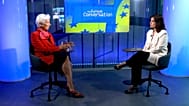 European Central Bank President Christine Lagarde interviewed by the Head of EU news at Euronews Maria Tadeo