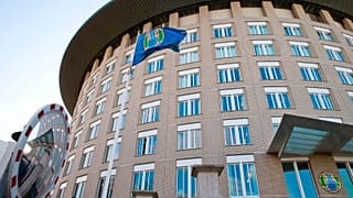  مقر منظمة حظر الأسلحة الكيميائية (OPCW) في لاهاي، هولندا. 