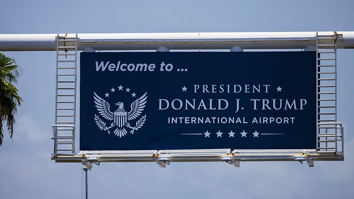 South Florida's Palm Beach airport renamed President Donald J. Trump International