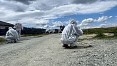 ARCHÍV: útburkolat-vizsgálat Szombathely kertvárosi részén, 2026. május 14-én