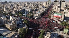 تشييع علي خامنئي في مشهد
