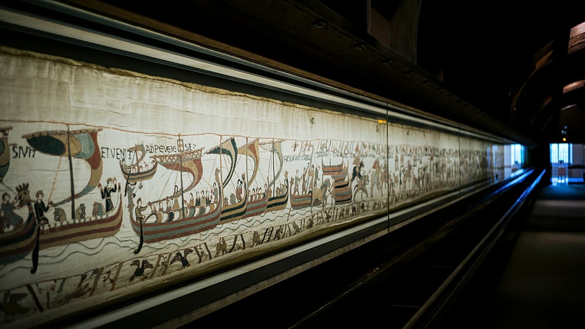 Bayeux tapestry arrives at British Museum after historic transfer