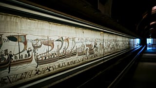 La tapisserie de Bayeux est arrivée vendredi au British Museum à Londres auquel elle est prêtée pendant un an