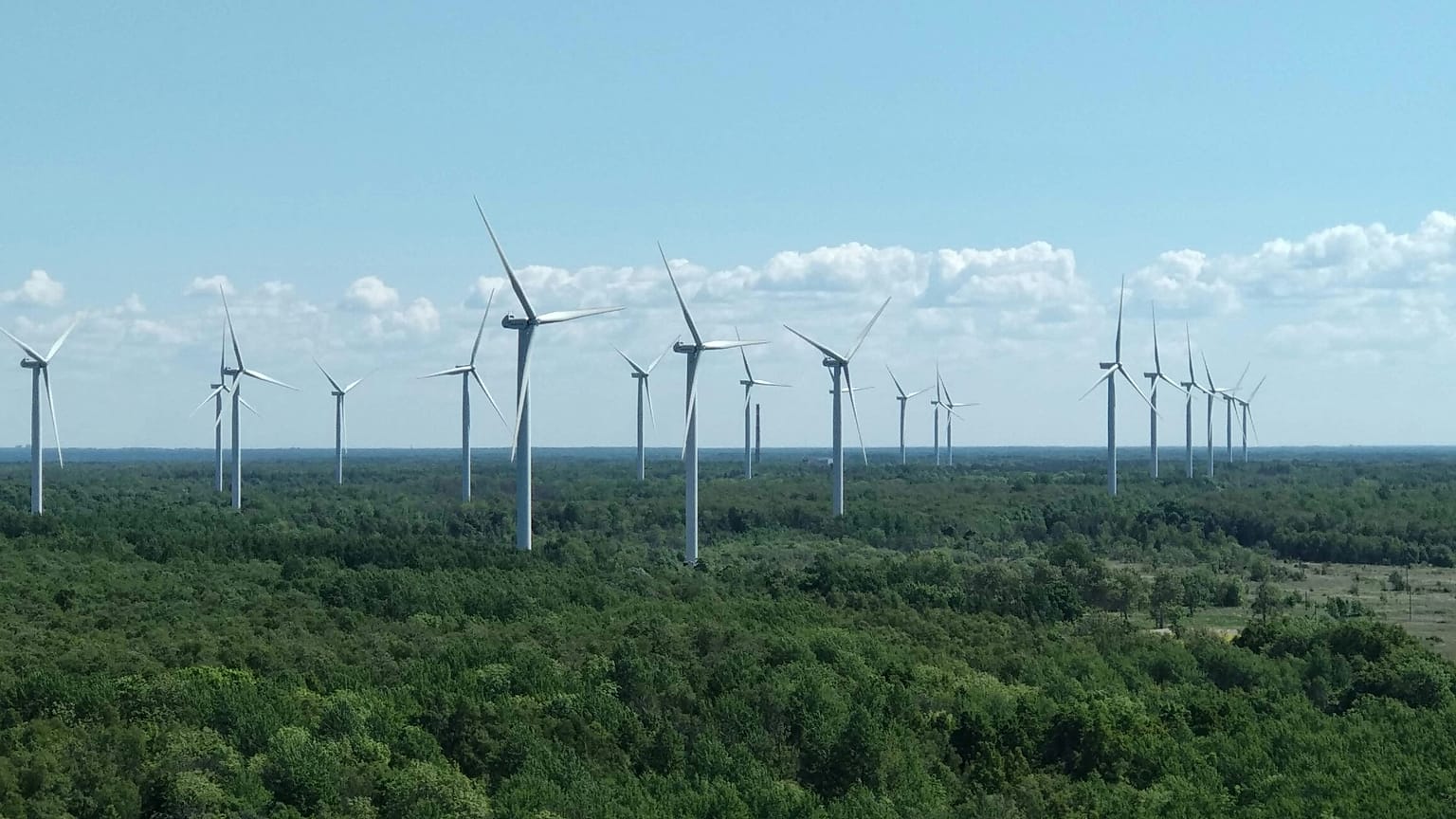 A wind farm located in Estonia.