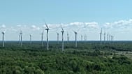 A wind farm located in Estonia.