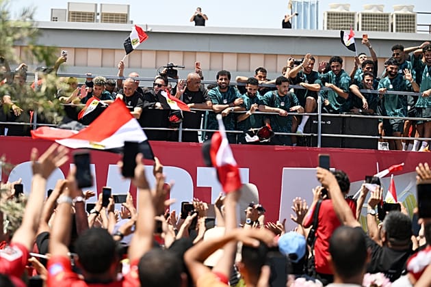 Heroes' welcome for Egypt after historic World Cup run