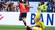 Merino celebrando el gol que nos mete a semifinales. 