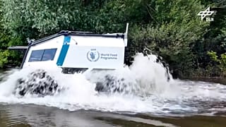 Screenshot of DLR video showing SHERP going into water