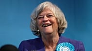 Ann Widdecombe on stage at the launch of the Reform UK General Election campaign in London, 22 November, 2019