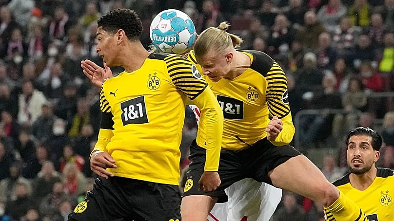 Ein eingespieltes Team: Bellingham und Haaland holten sich in ihrer ersten geminsamen Saison beim BVB direkt den DFB-Pokal.