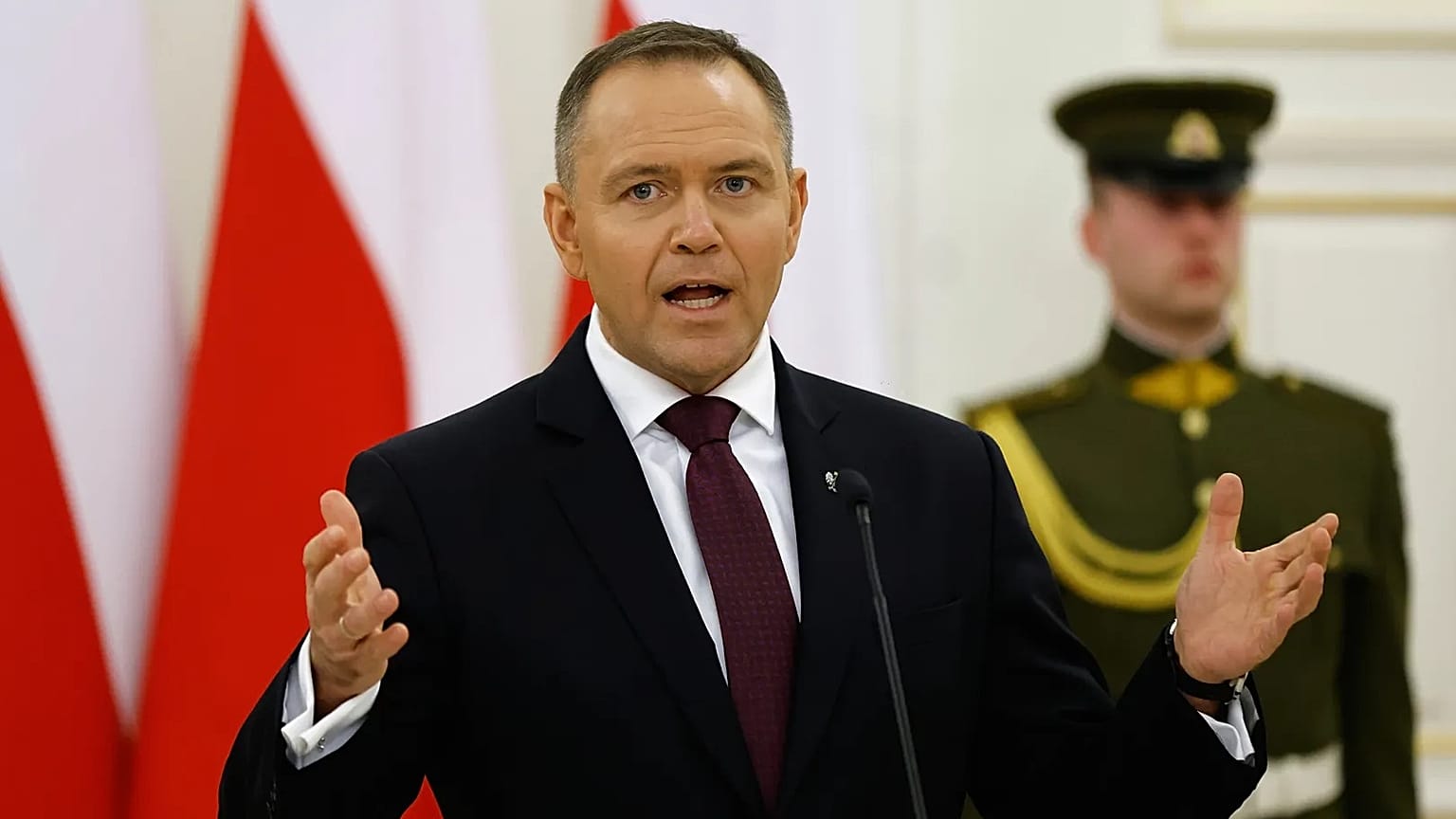 Karol Nawrocki, prezydent Polski podczas wizyty na Litwie