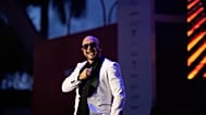Pitbull gestures as he performs between World Cup matches, at a public watch party at Bayfront Park in downtown Miami, Saturday, 13 June, 2026.