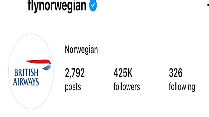 England quarter-final win leaves Norwegian adopting British Airways logo Norways low-cost carrier lost its cheeky wager with British Airways after the quarter-final loss, but celebrated Englands win with a new flash sale on Norwegian and England destinations