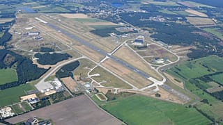 Luftbild des Fliegerhorsts Nordholz