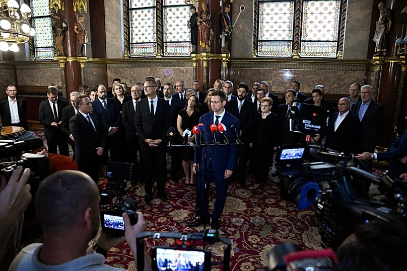 Gulyás Gergely, a Fidesz frakcióvezetője bejelenti lemondását  - Budapest, 2026. július 13.