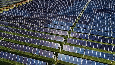 A series of solar panels.