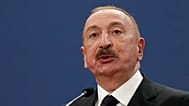 FILE: Azerbaijan President Ilham Aliyev speaks during a press conference at the Serbia Palace in Belgrade, 15 February 2026