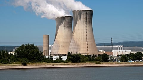  In this 9 July 2008 file picture, the Tricastin nuclear plant in Bollene, southern France, at the Rhone River is shown.