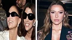 Dünyaca ünlü şarkıcı Jennifer Lopez (solda) arkadaşıyla fotoğraf çekilirken, pop müziğin başarılı temsilcilerinden Hadise de kameralara poz veriyor.