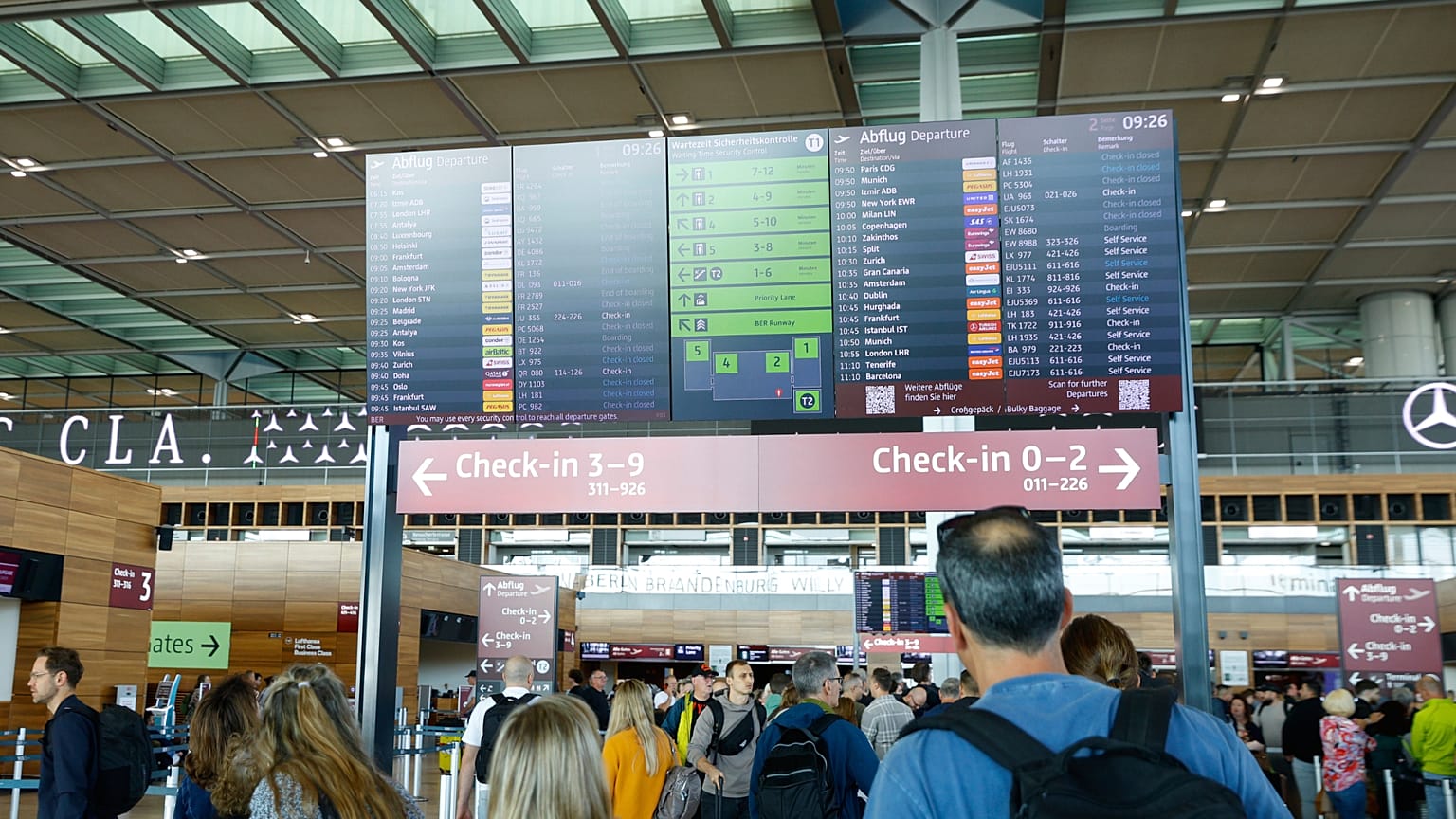 Berlin ist der drittgrößte Flughafenstandort in Deutschland.