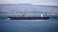 An oil tanker is moored at the Sheskharis complex, part of Chernomortransneft JSC, a subsidiary of Transneft PJSC, in Novorossiysk, Russia, on Oct. 11, 2022. 
