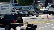 Az FBI szakemberei helyszínelnek az ICE ügynökei által végrehajtott lövöldözés színhelyén, 2026. július 13-án, hétfőn, Biddefordban, Main
