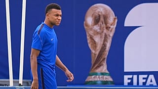 France's Kylian Mbappe participates in a training session ahead of the team's semifinal match against Spain, 13 July 2026