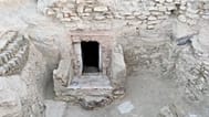 Entrance of the newly discovered tomb. 