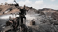 A view of a burnt area affected by wildfires in Bedar, 11 July, 2026