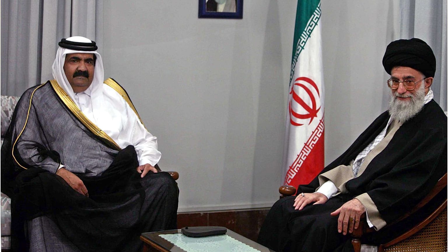 دیدار رهبر وقت ایران با امیر قطر در تهران در سال ۲۰۰۶