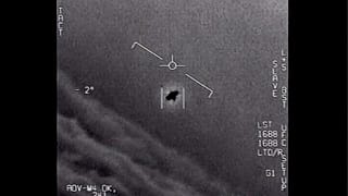 Footage from a so-called  "tic tac" released by the US Defence Department in 2017.