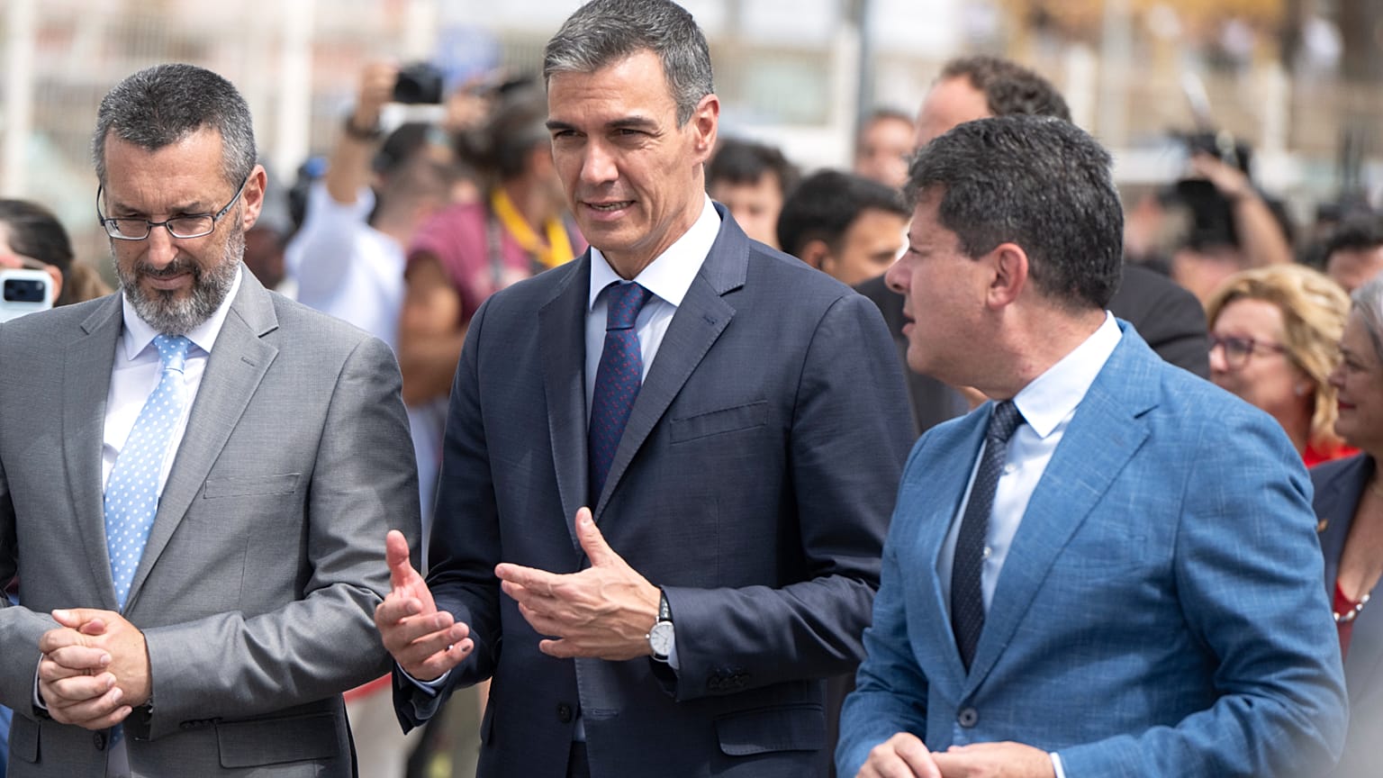 Pedro Sánchez, durante una visita a Gibraltar