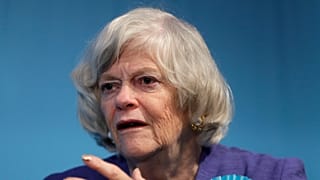 Ann Widdecombe is interviewed in London, 22 November, 2019