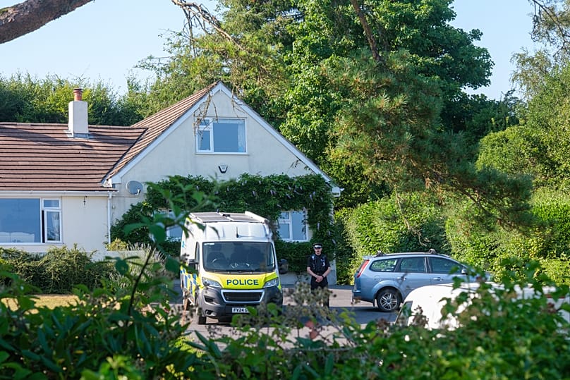 Police outside the house of former lawmaker Ann Widdecombe in Haytor, 10 July, 2026