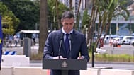 Pedro Sánchez preside el acto de demolición de la Verja de la Línea de la Concepción, miércoles 15 de julio de 2026.