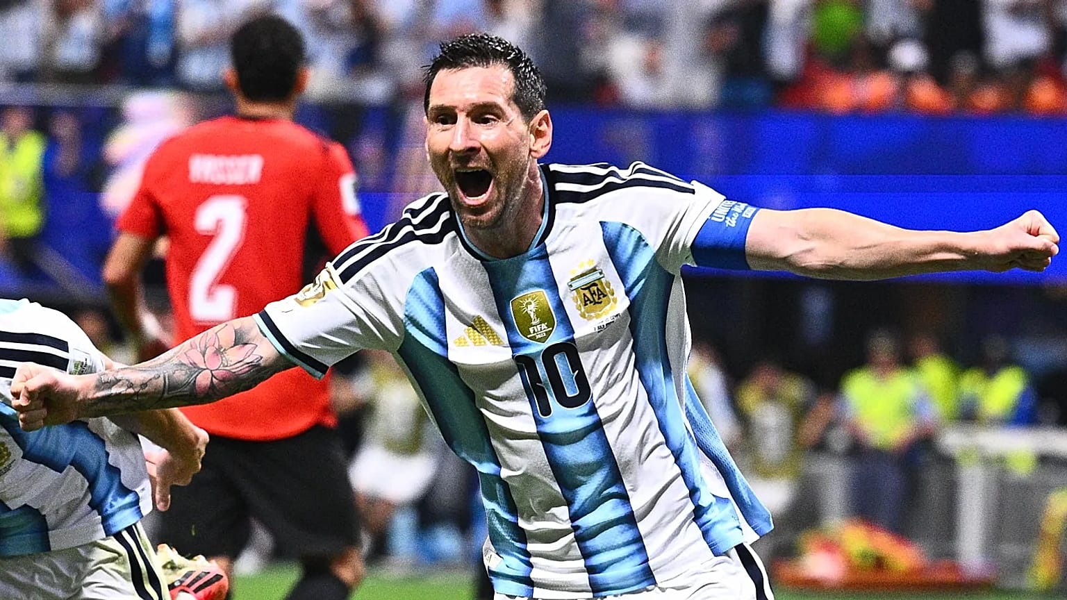 Messi celebra su segundo gol en el Argentina Egipto de octavos del Mundial 2026 en Atlanta