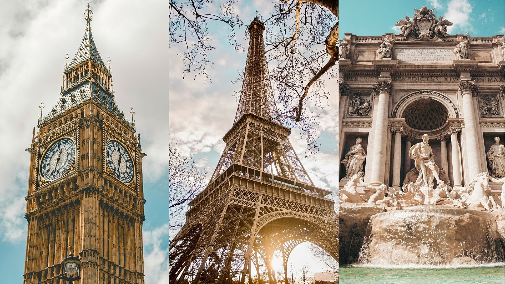 London vs. Paris vs. Rome: порівняння трьох європейських столиць для міського відпочинку