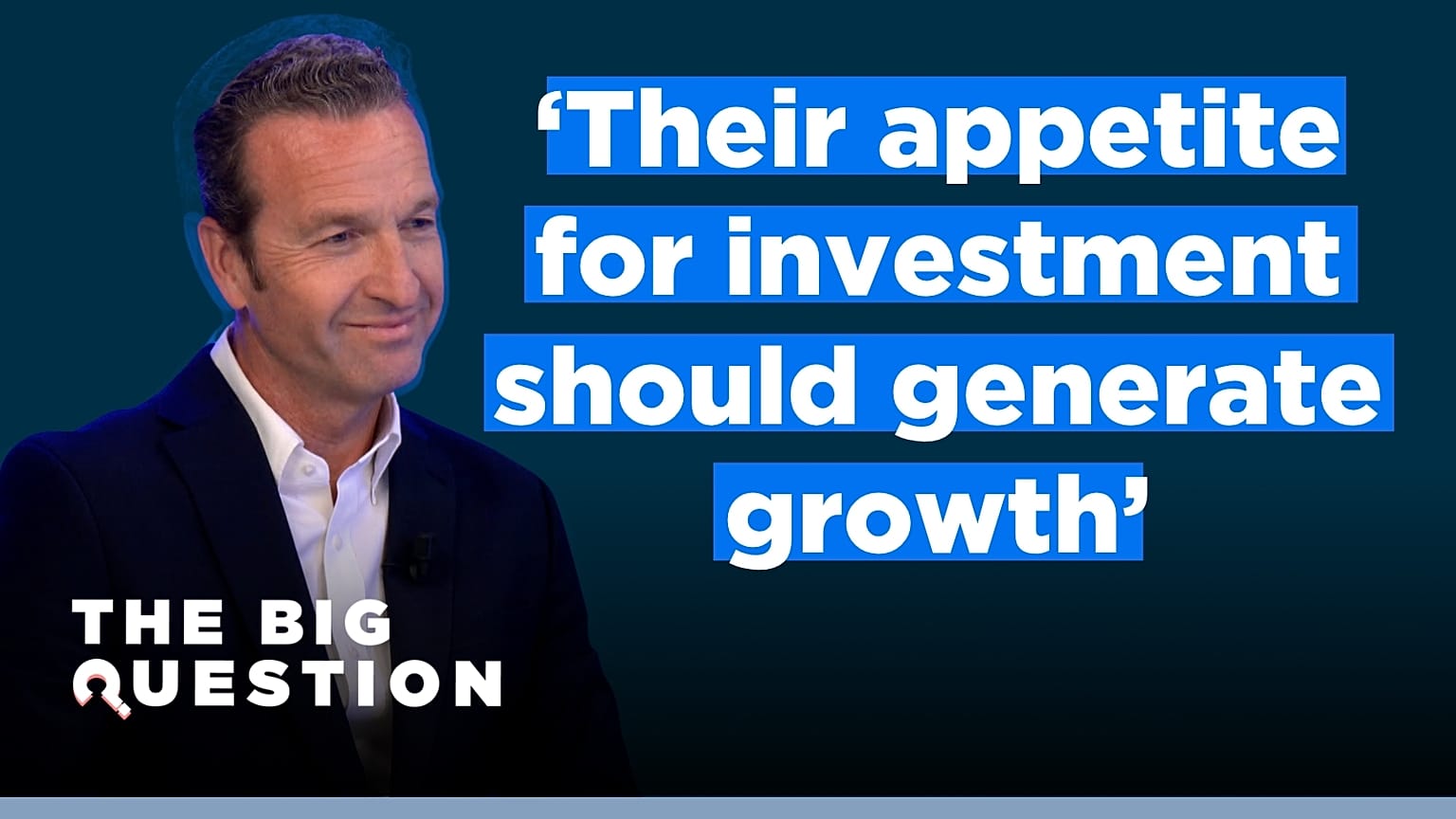 Gareth Wilson, wiceprezes wykonawczy Capgemini w „The Big Question”