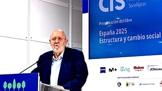 José Félix Tezanos, el presidente del CIS, presenta 'España 2025. Estructura y cambio social' en la Feria del Libro de Madrid el pasado 9 de junio de 2026
